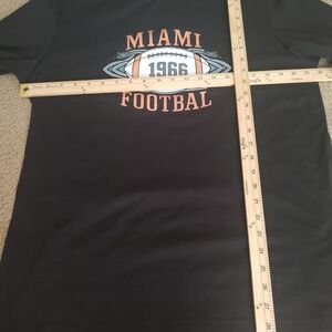 Unbranded Miami Football 1966 Shirt Men's L Black Excellent‎ Graphic Tee